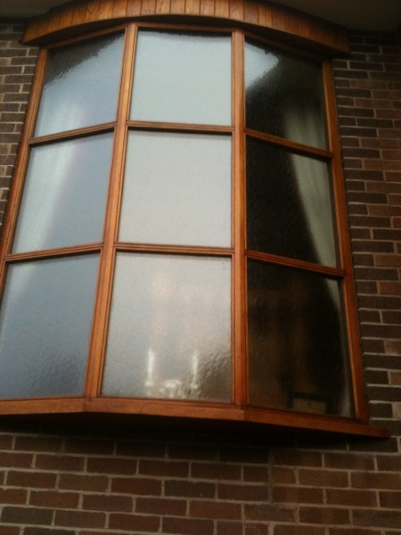 Oak window frame
