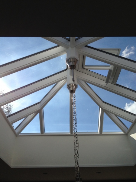 Roof-light glass canopy